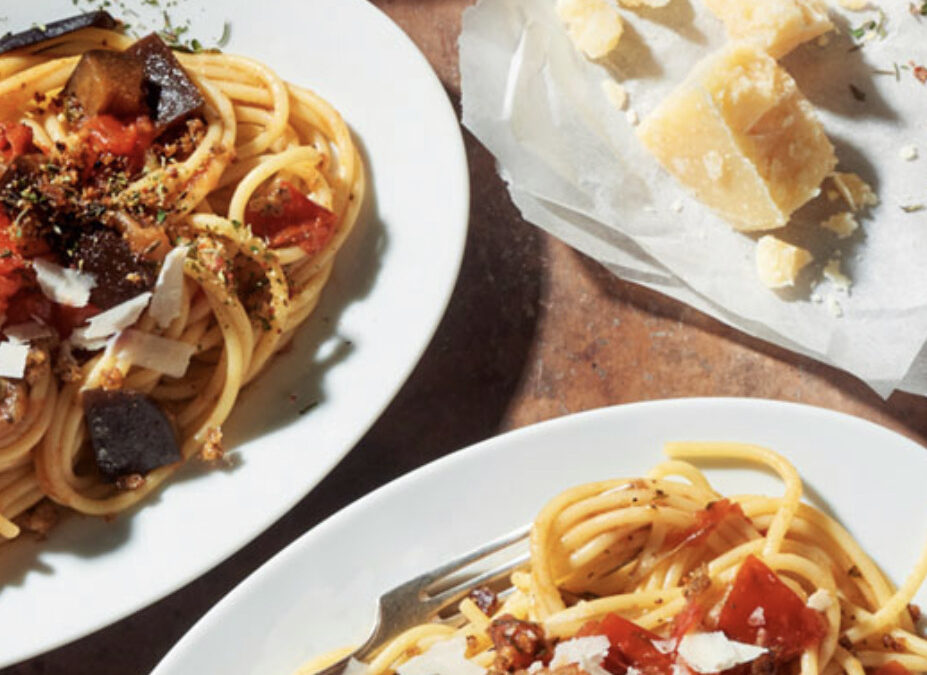 Spaghetti alla Norma mit Herbaria Petit Chef