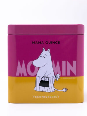 Teministeriet Moomin Mama Quince Tin ist ein schwarzer Tee mit Apfelgeschmack. Er ist vollgepackt mit natürlichen Zutaten und reichem Aroma.